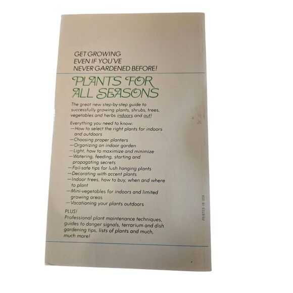 Plants for all seasons by Elspeth Hart - dell books - isbn 44006903125 - Picture 5 of 5